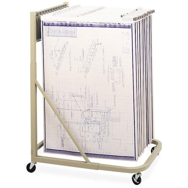 Safco Mobile Stand, 27"x27-1/2to37-1/2"x43-1/2to61-1/2", Tropic Sand SAF5026 - main